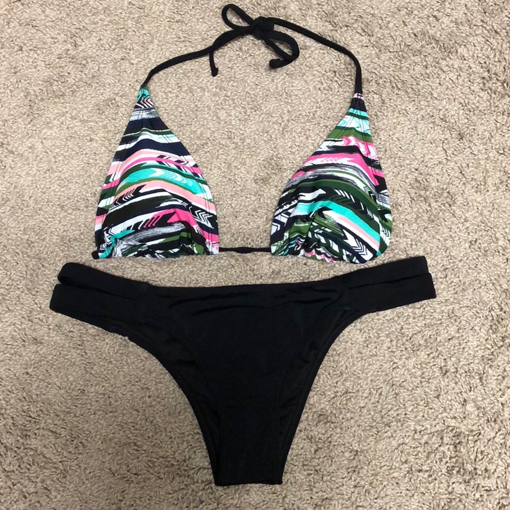 Mossimo Surfer Print Bikini SZ Med